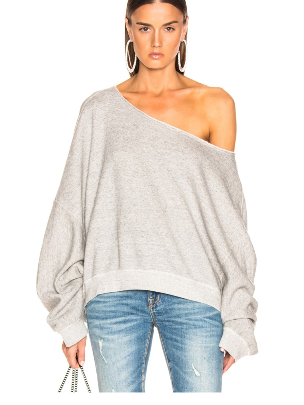 R13 Off-Shoulder Patti Sweatshirt